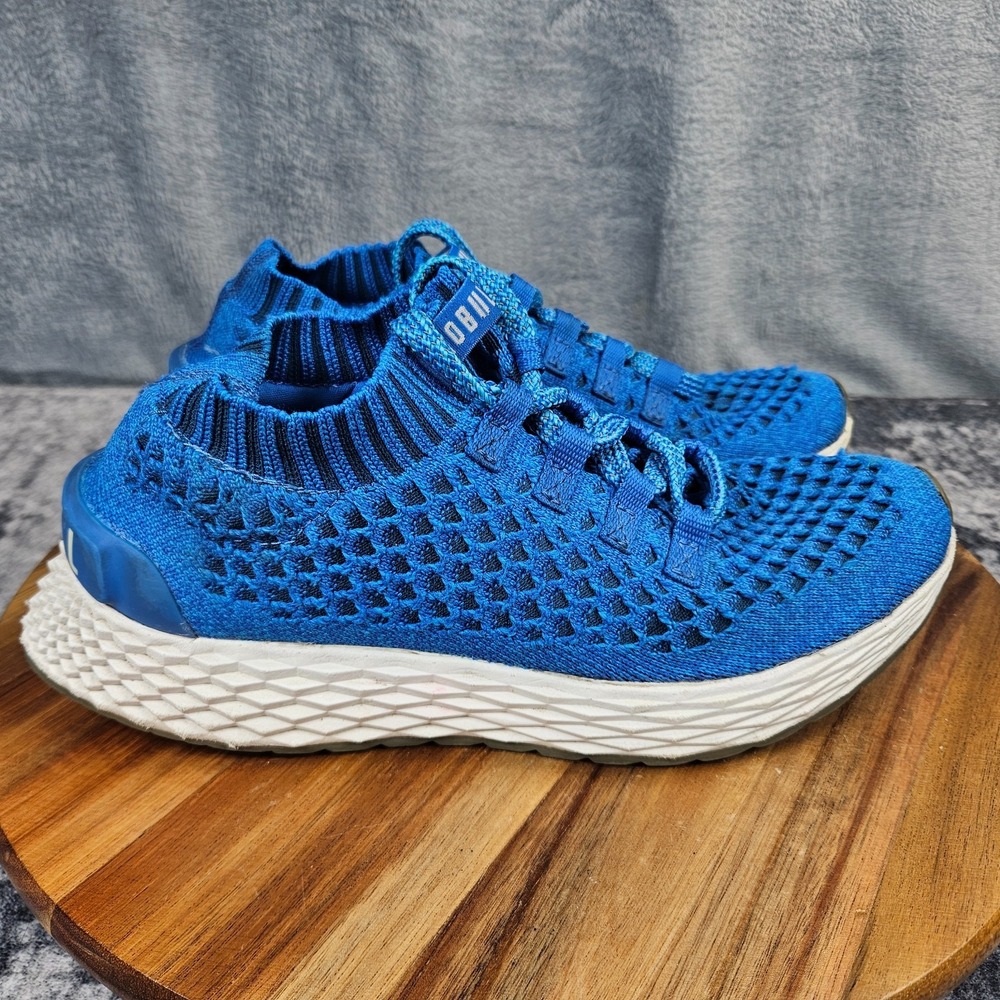 NoBull All Day Knit Runner Womens Size 7 Blue White Athletic Training Shoes